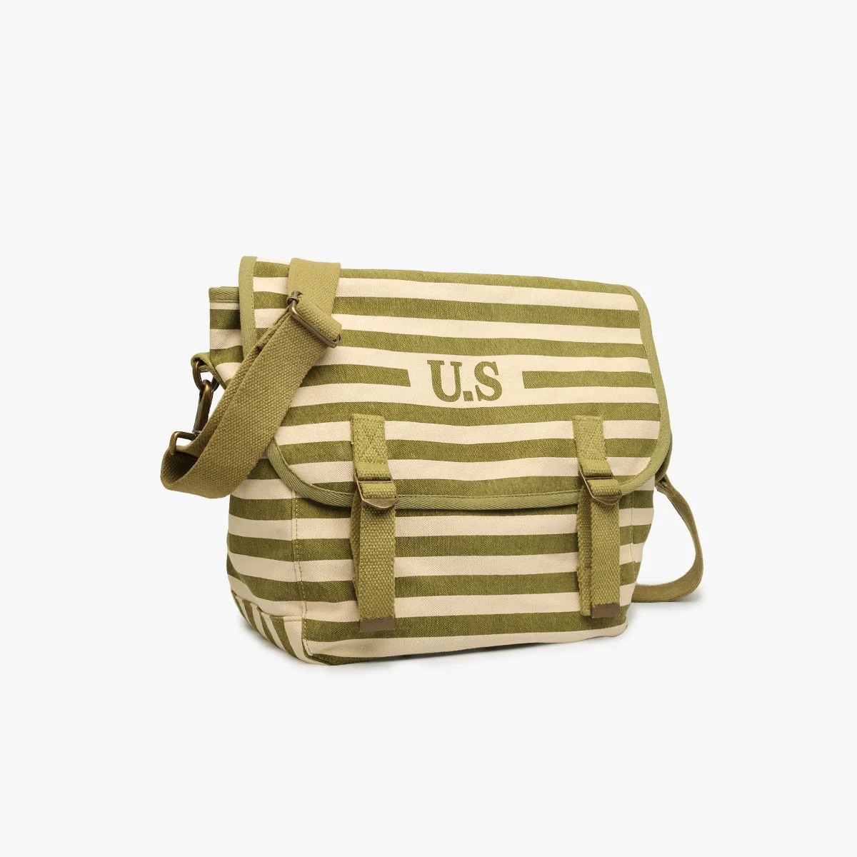 Grand toile marinière olive
