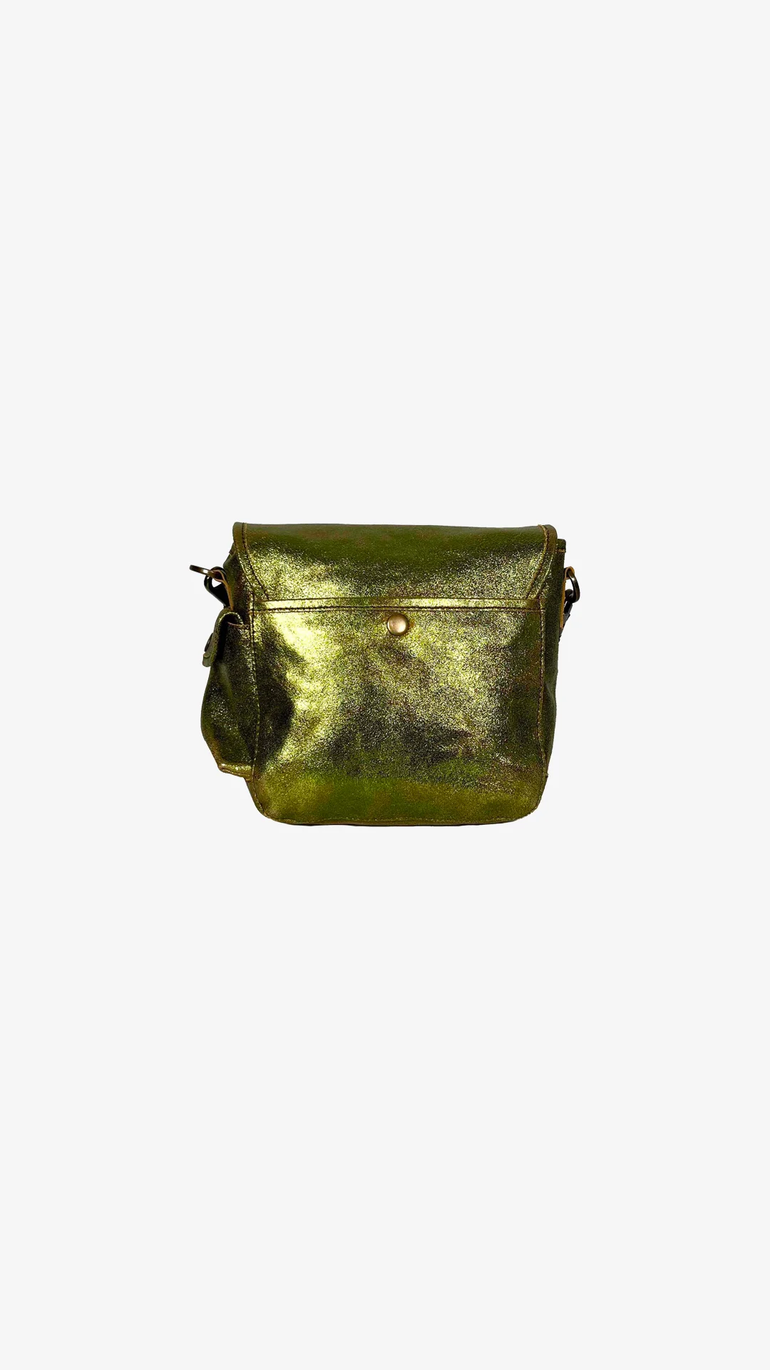 Petit cuir métallisé kaki