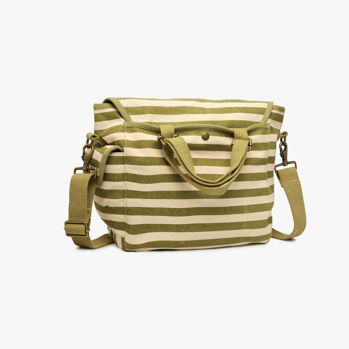 Grand toile marinière olive