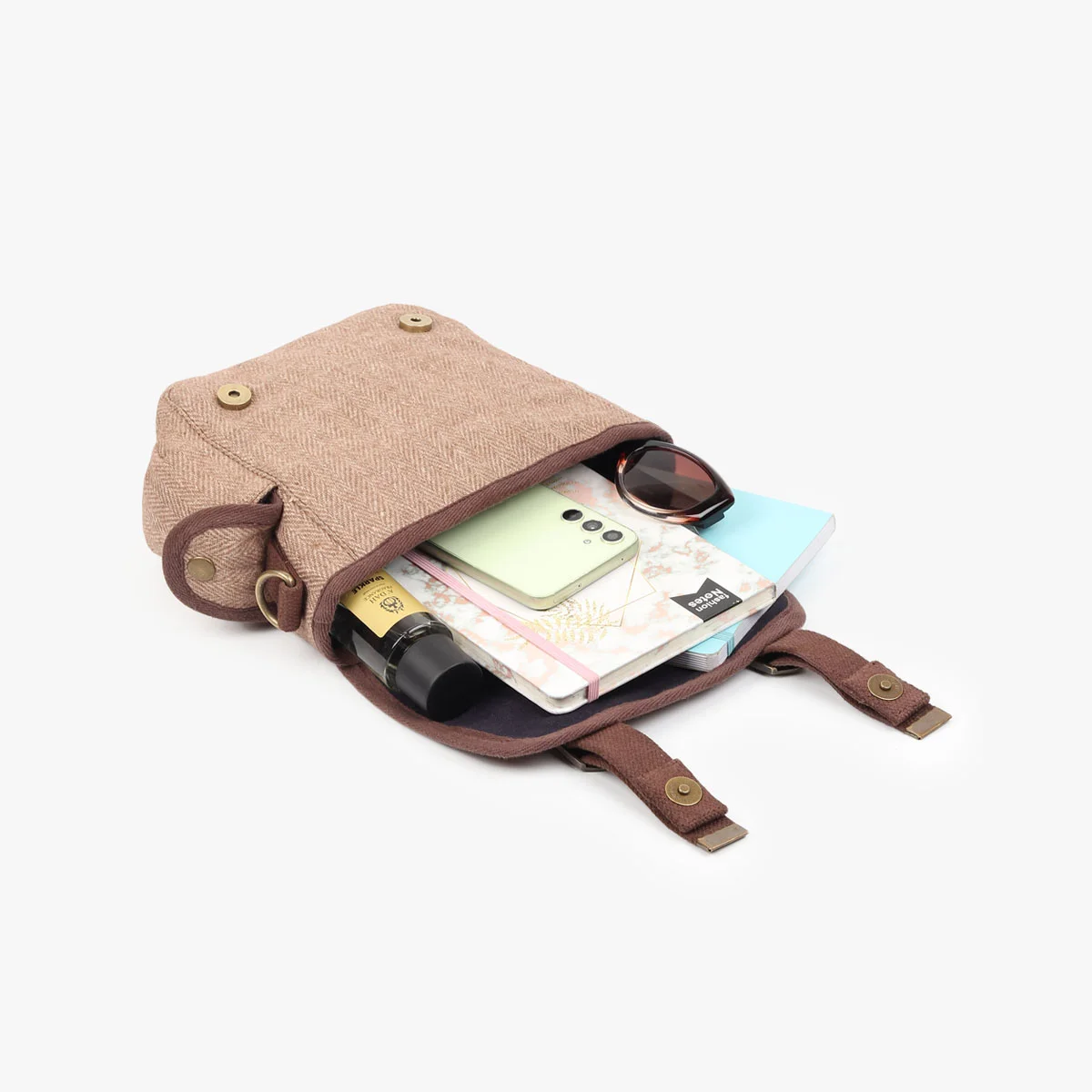 Petit toile tweed beige