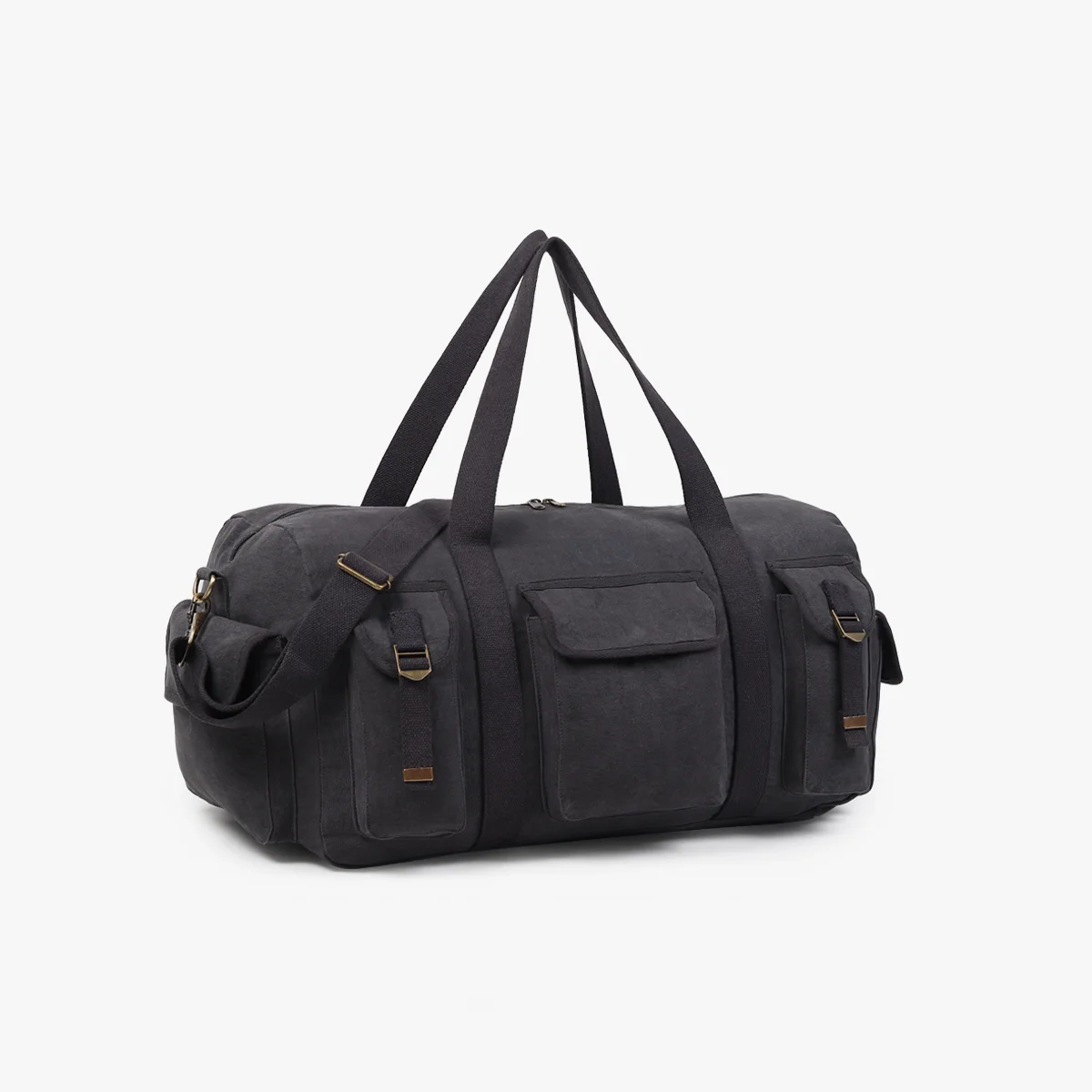 Grand sac sport toile noir
