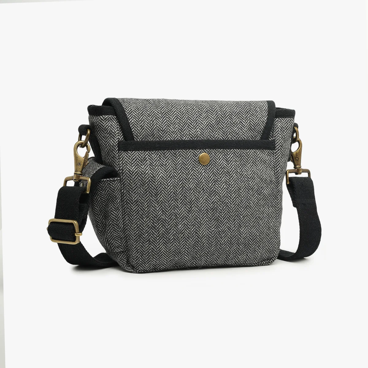 Petit toile tweed noir