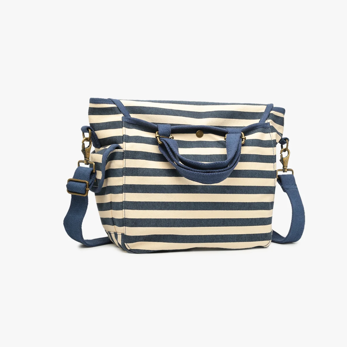 Grand toile marinière marine
