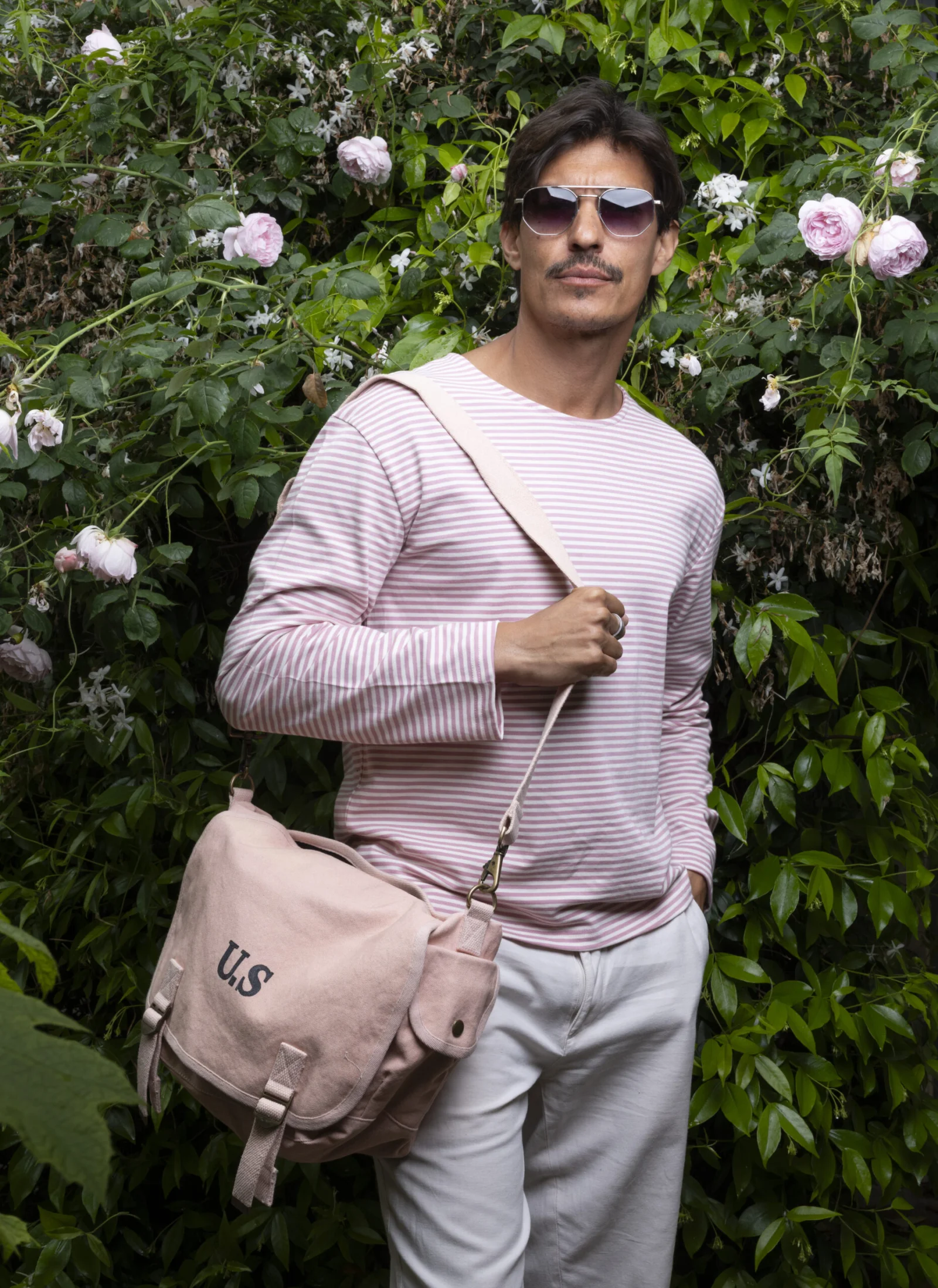 Grand toile baby rose