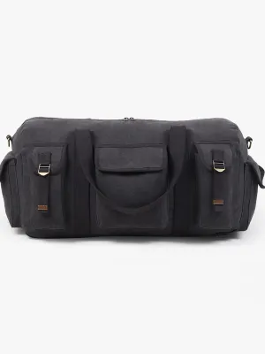 Grand sac sport toile noir