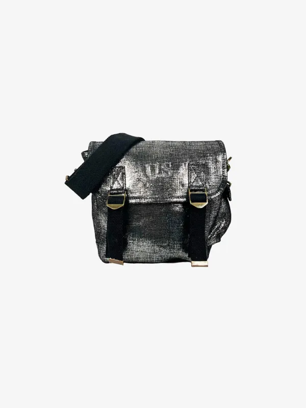 Produit Petit cuir effet lin noir Image